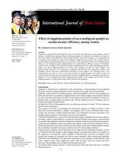 - International Journal of Home Science
