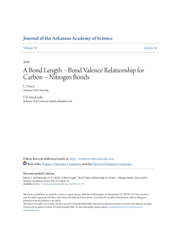 Bond Valence Relationship for Carbon