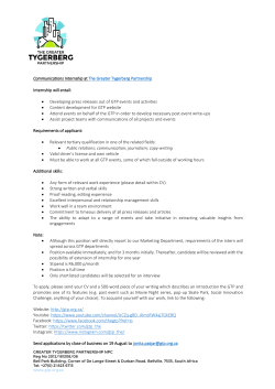 Developing press releases out of GTP