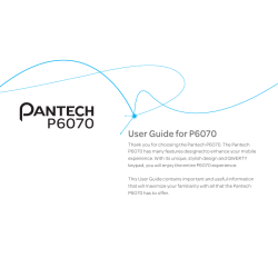 User Guide for P6070