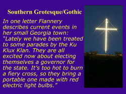 Southern Grotesque/Gothic