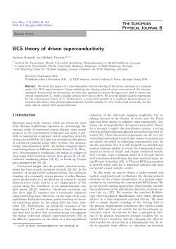 BCS theory of driven superconductivity