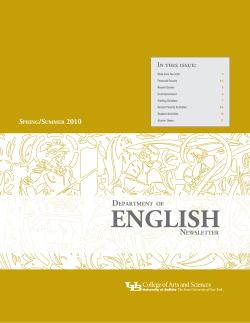 SP10 English Newsletter