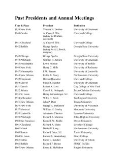 Past Presidents and Annual Meetings