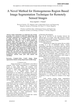 A Novel Method for Homogeneous Region Based Image
