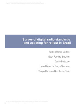 Survey of digital radio standards and updating for rollout in Brazil
