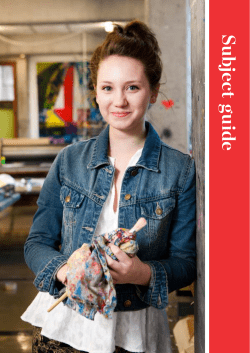 Subject guide - University of Canterbury