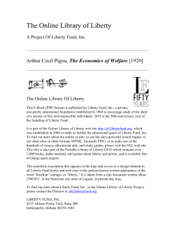 Online Library of Liberty: The Economics of Welfare