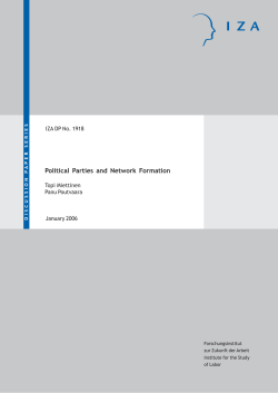 Political Parties and Network Formation