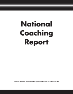 National Coaching Report