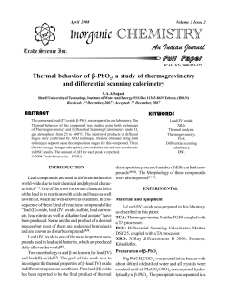 PbO - Trade Science Inc