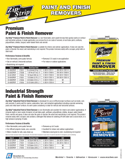 PAINT AND FINISH REMOVERS