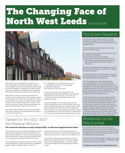 The Changing Face of North West Leedsa pullout guide