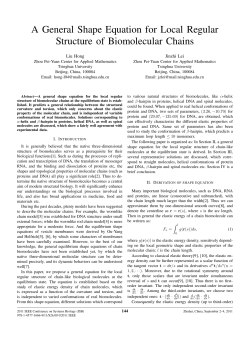 A General Shape Equation for Local Regular Structure of