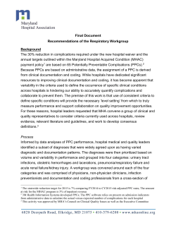 Respiratory Work Group Final Recommendation