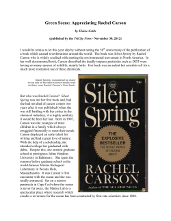 Appreciating Rachel Carson