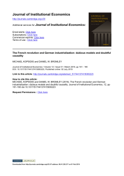 The French revolution and German industrialization