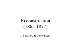 Reconstruction (1865-1877)