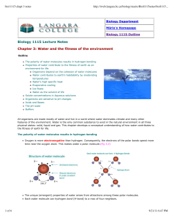 biol 1115 chapt 3 notes - Great Neck Public Schools