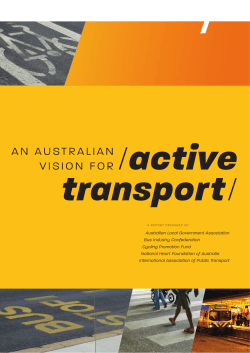 An Australian vision for active transport