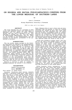 ON RISSIKIA AND MATAIA PODOCARPACEOUS CONIFERS