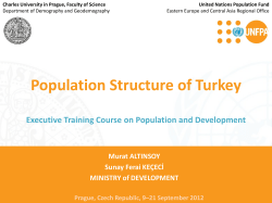 Population Structure of Turkey Executive Training Course on