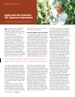 Aging and the Economy: The Japanese Experience