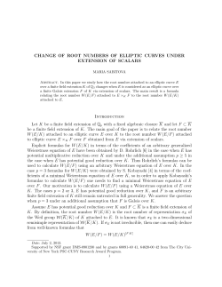 CHANGE OF ROOT NUMBERS OF ELLIPTIC CURVES