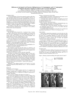 Difference in the Spinal Cord Posterior Shifting between C3
