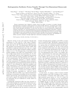 Hydrogenation Facilitates Proton Transfer Through Two