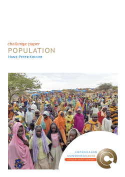 Population Growth - Copenhagen Consensus Center