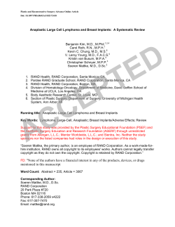 FD: "None of the authors have a financial interest in any of the