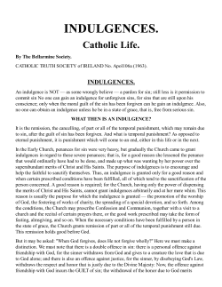 Indulgences - Catholic Life - Catholic Truth Society Pamphlets