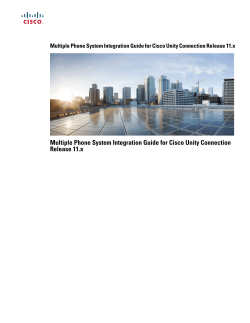 Multiple Phone System Integration Guide for Cisco Unity Connection