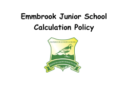 1 MB 5th Nov 2016 Calculation Policy
