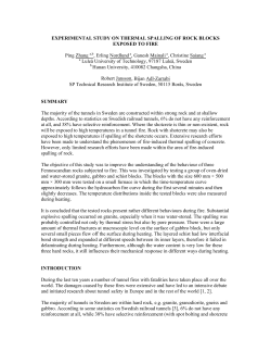 EXPERIMENTAL STUDY ON THERMAL SPALLING OF ROCK