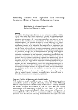 Sustaining Tradition with Inspiration from Modernity: Countering