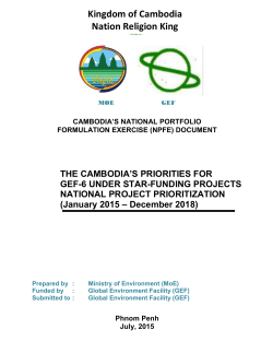 Kingdom of Cambodia Nation Religion King