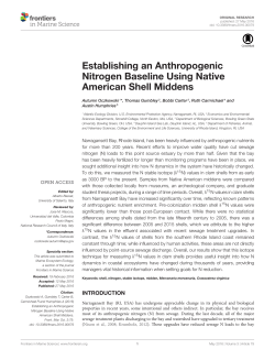 Establishing an Anthropogenic Nitrogen