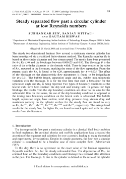 Steady separated flow past a circular cylinder at low Reynolds