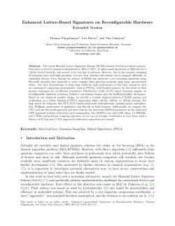 Enhanced Lattice-Based Signatures on Reconfigurable Hardware