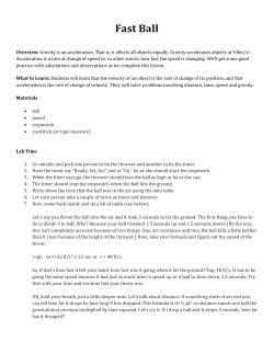 Fast Ball - Science Learning Space2