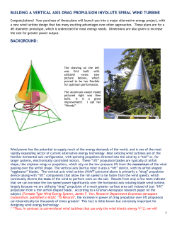 building a vertical axis drag propulsion - Fundamental Form-s