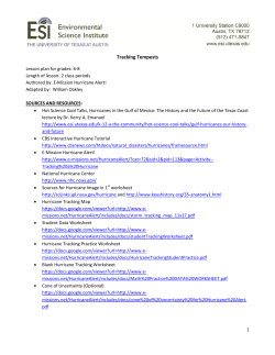 Tracking Tempests (Middle School)
