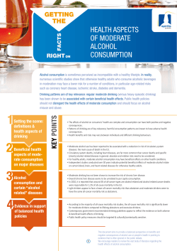 health aspects of moderate alcohol consumption