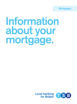 Information about your mortgage.