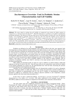 Saccharomyces Cerevisiae Used As Probiotic