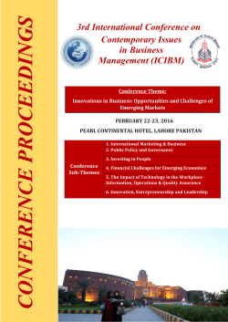 Proceeding - University of Central Punjab