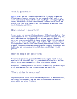 Gonorrhea - Riverton Healthcare For Women
