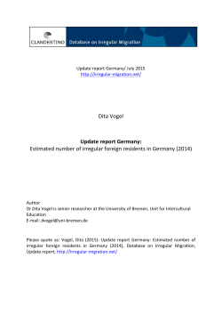 Update report Germany - Irregular
